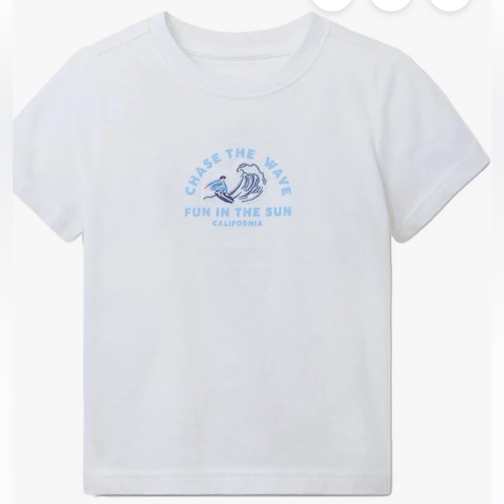 NWT- Janie and Jack Chase The Wave Summer T-Shirt Tee